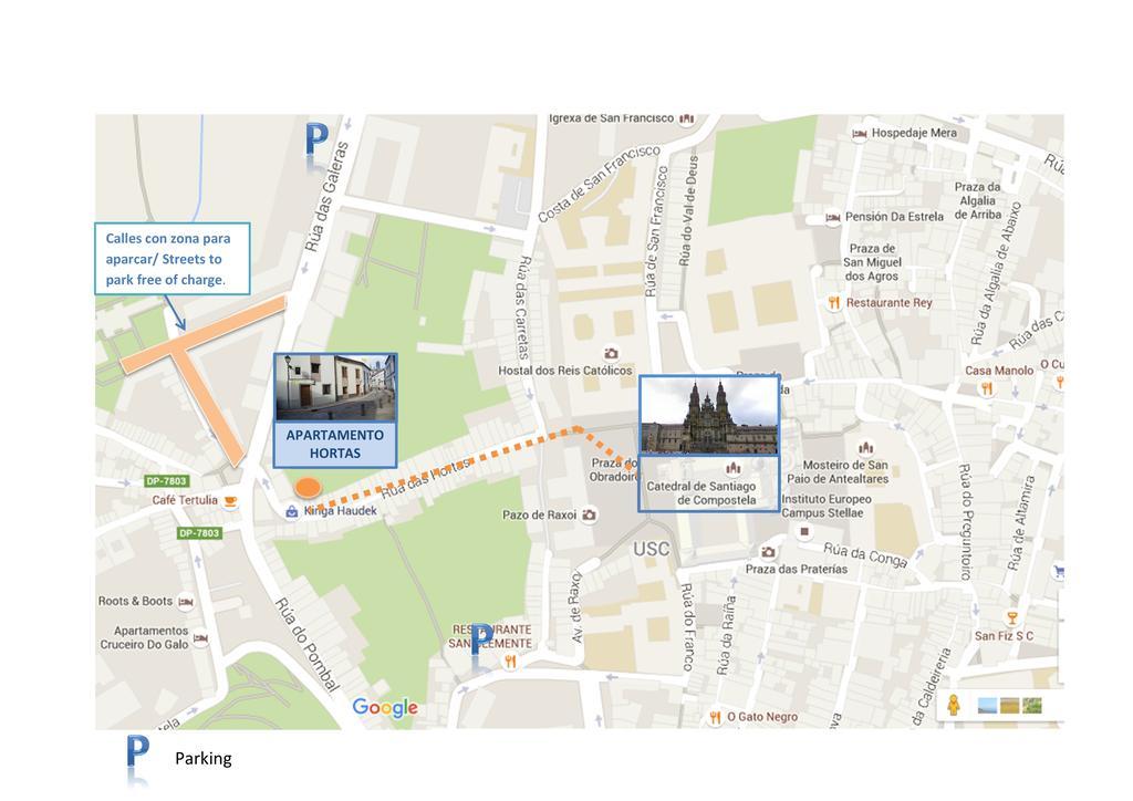 Apartment Hortas ซานติอาโก เด กอมโปสเตลา ภายนอก รูปภาพ